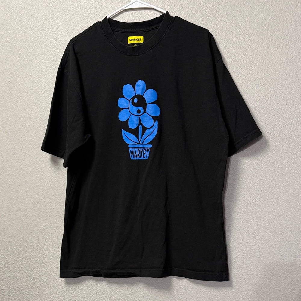 Market Blue Flower Graphic Tee